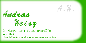 andras weisz business card